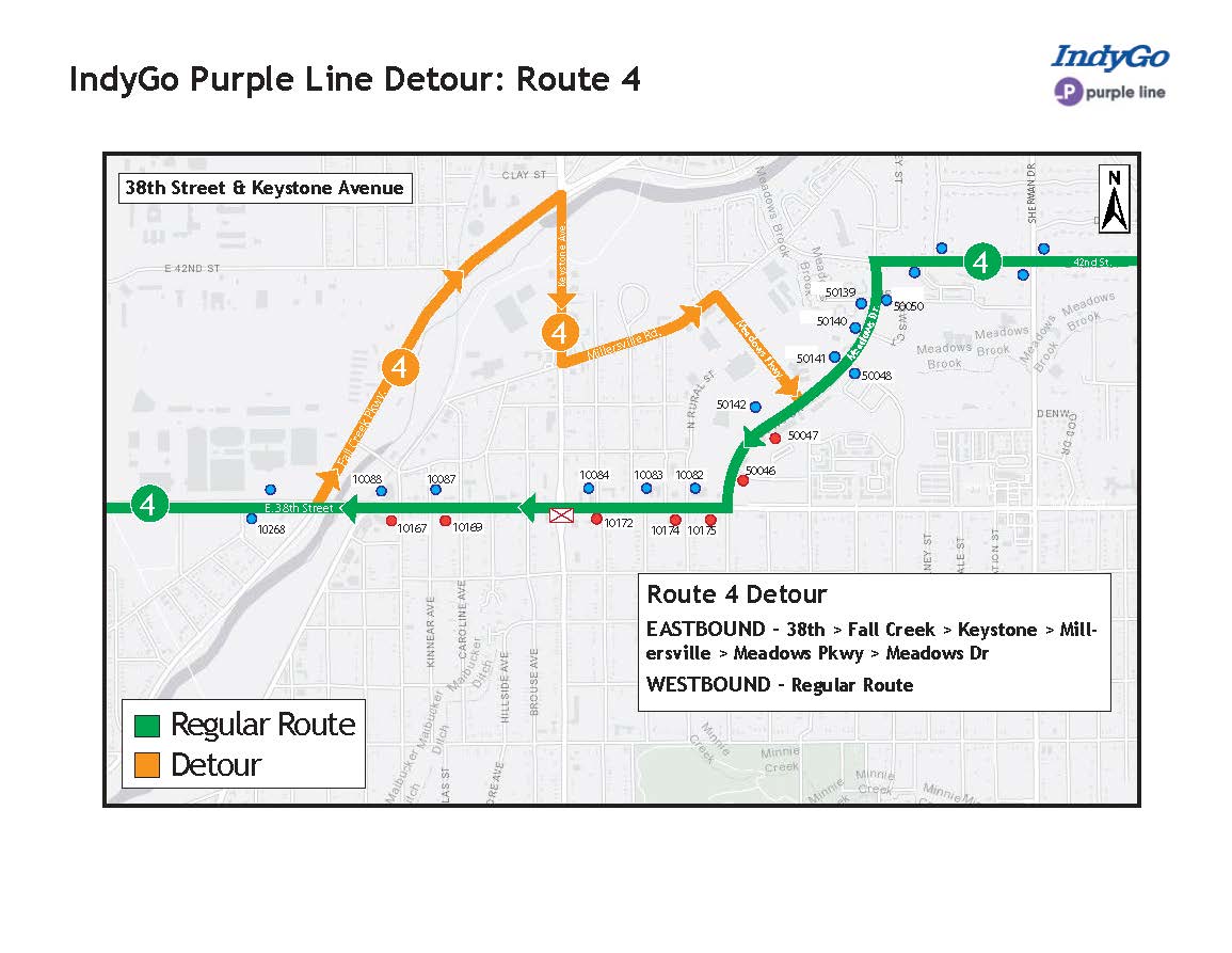 IndyGo Announces Purple Line Construction 10 Day Closure On Keystone