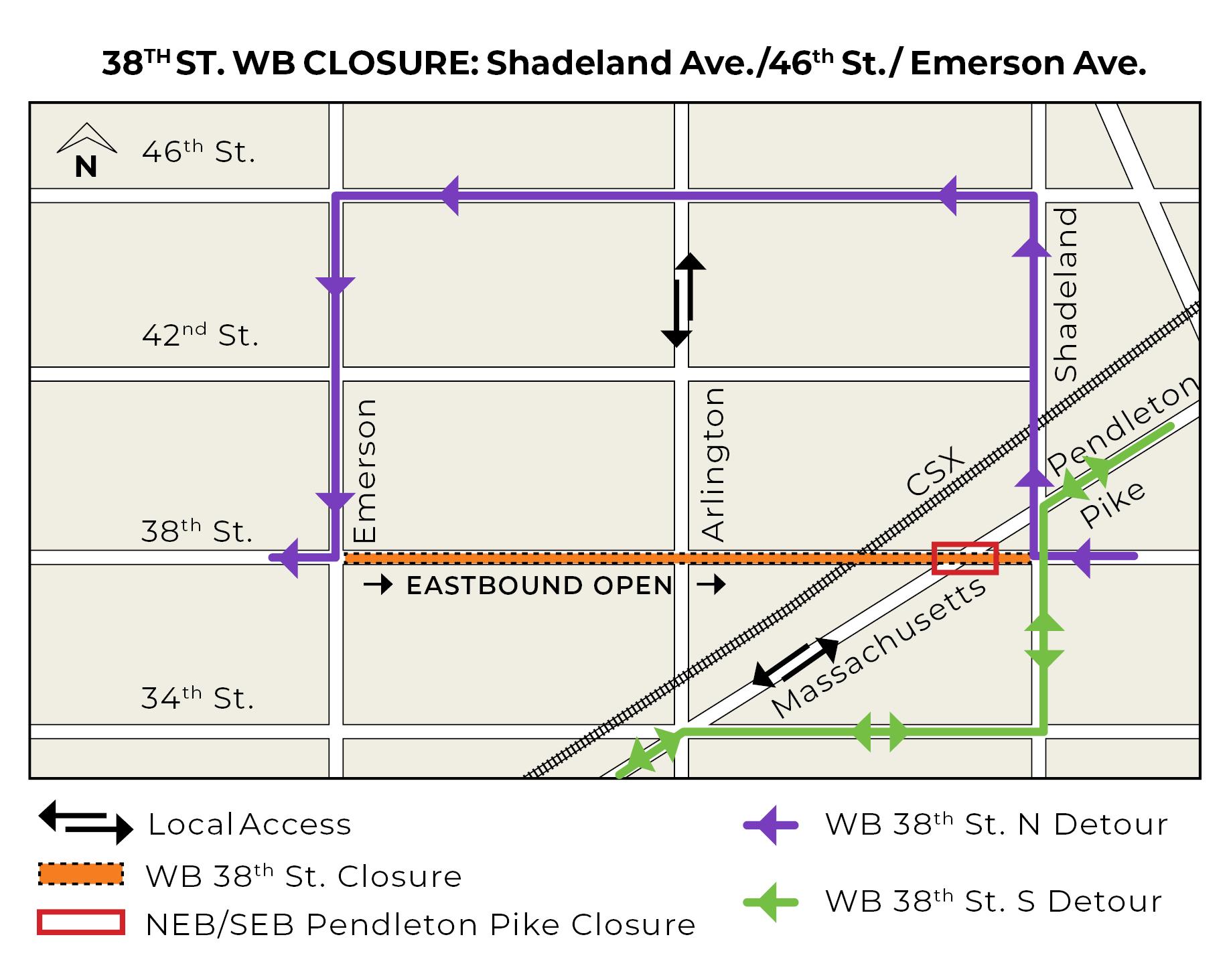 IndyGo Announces Newest Purple Line Construction Closure Along 38th