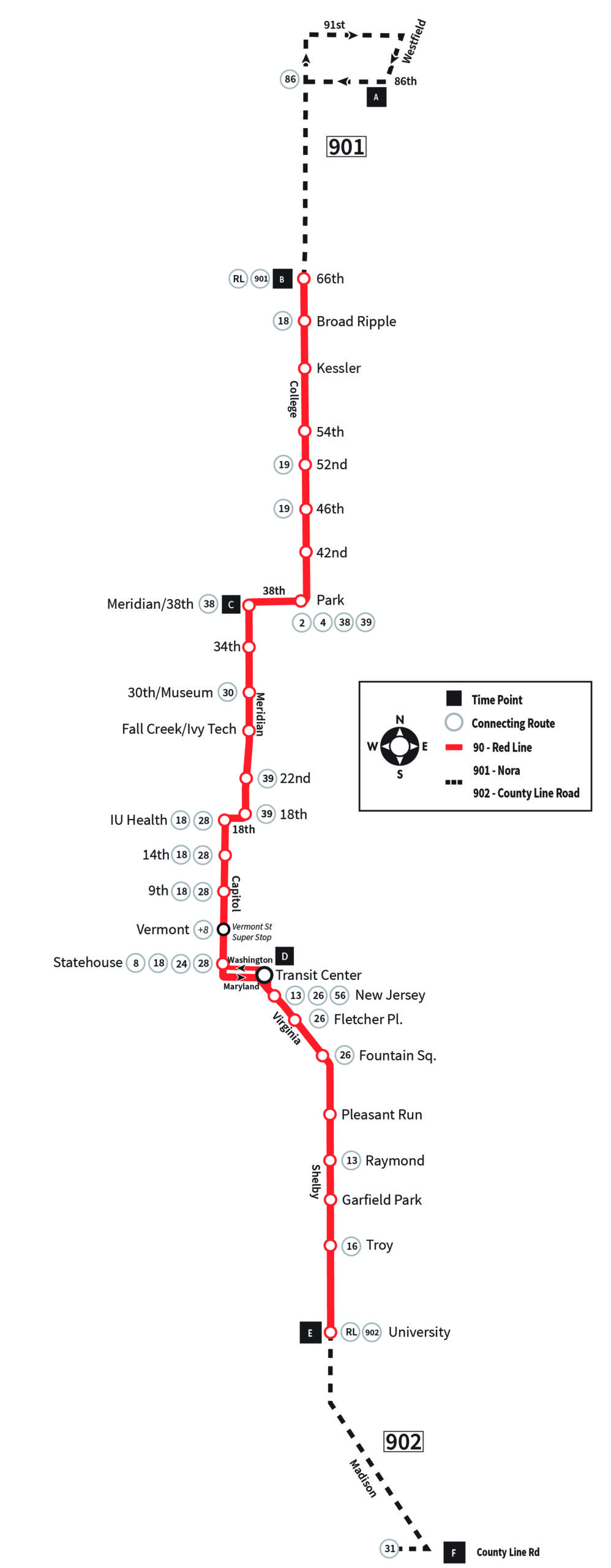 90 - Red Line - IndyGo