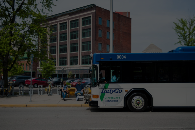 indygo bus at bus stop