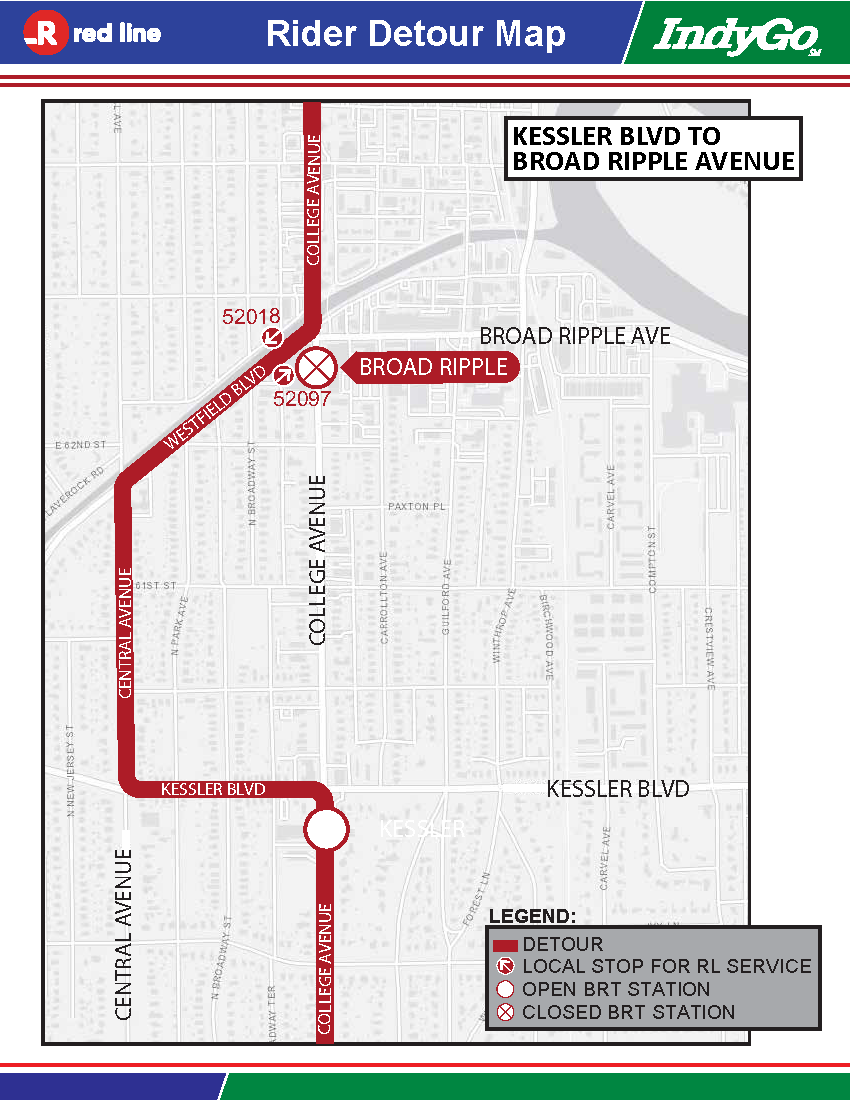 IndyGo Announces Final Red Line Enhancement Work Along College Avenue ...