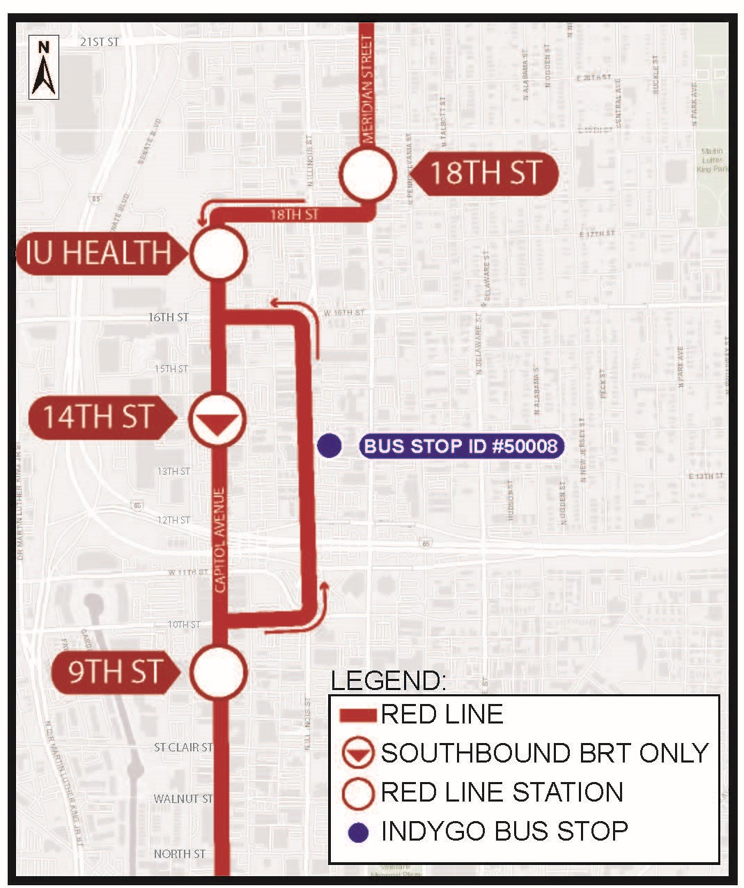 IndyGo Informs Riders of Upcoming Red Line Station Closure at 14th ...